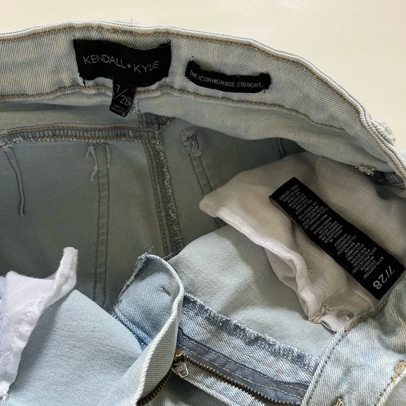 Kendall & Kylie The Icon High Rise Straight Jeans - Picture 4 of 5